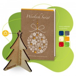 CHRISTMAS CARNET WITH 3D SEEDS